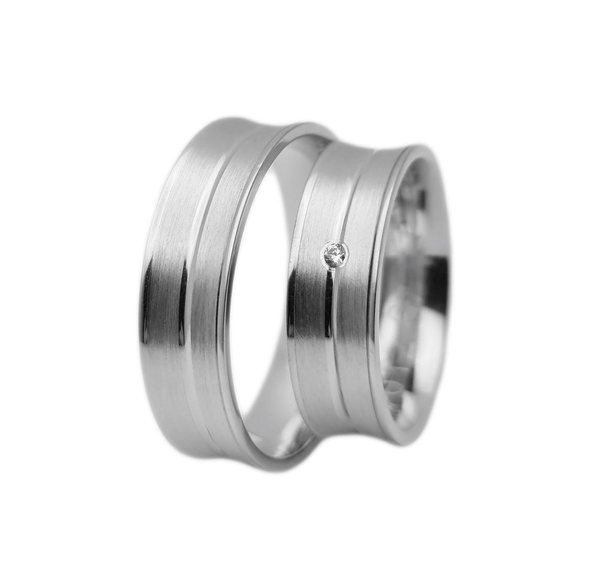 Verighete din argint model V012