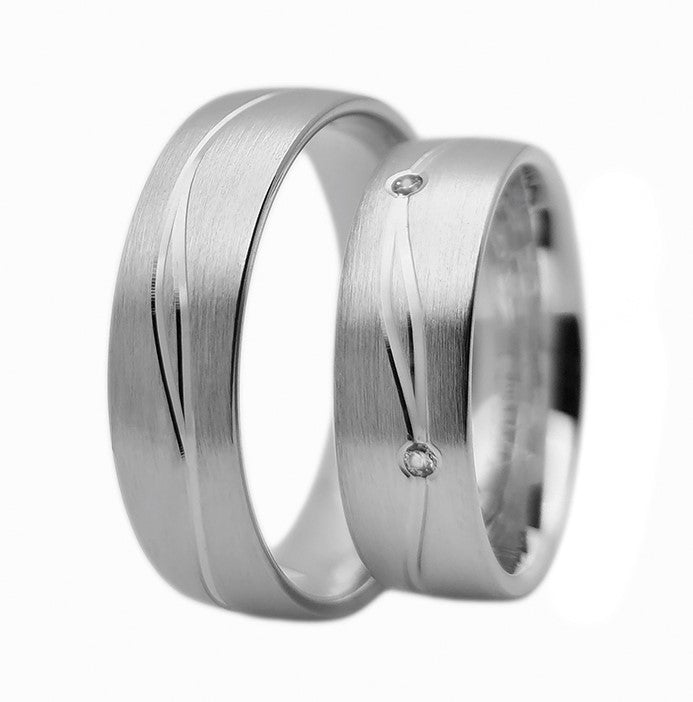Verighete din argint model V033