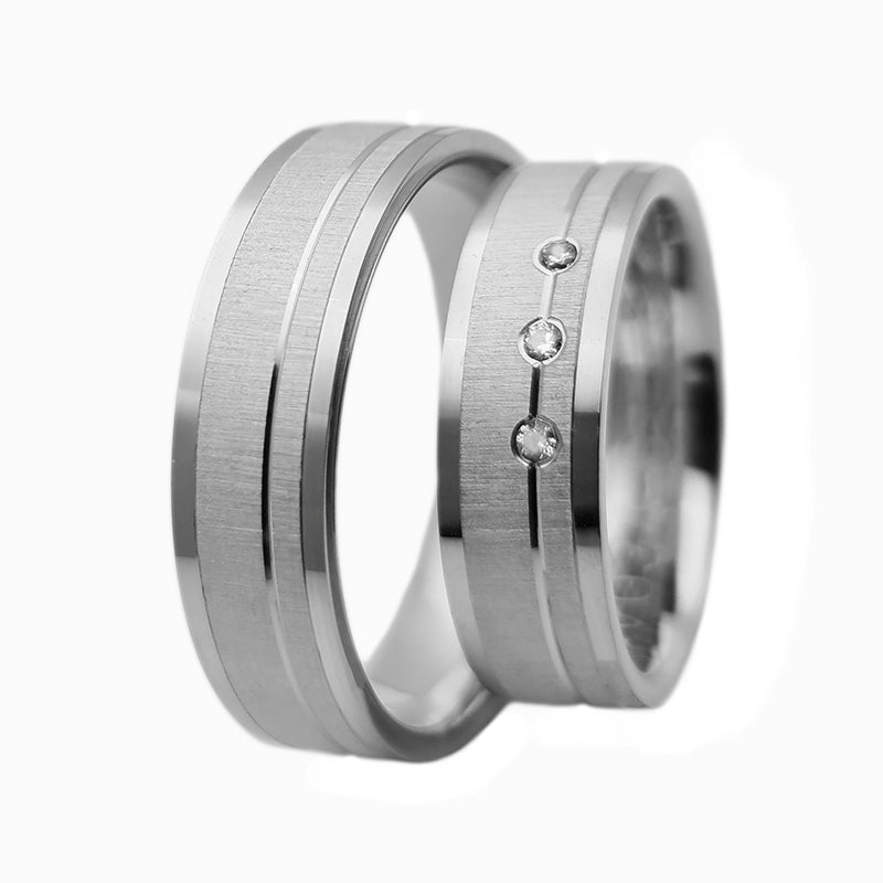 Verighete din argint model V034