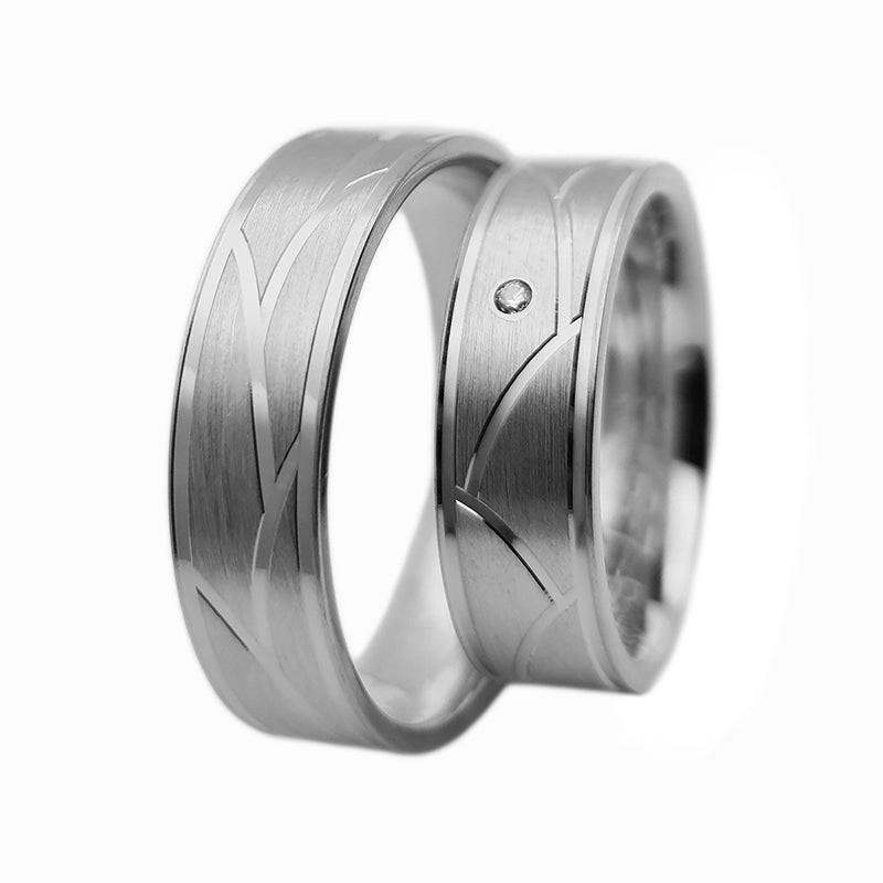 Verighete din argint model V037