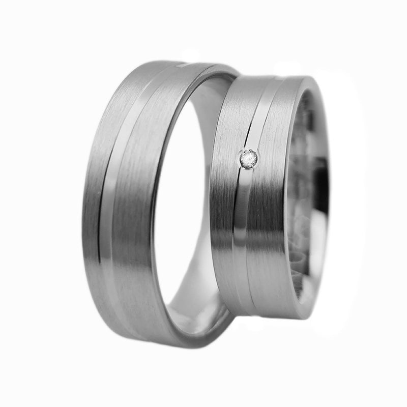 Verighete din argint model V043