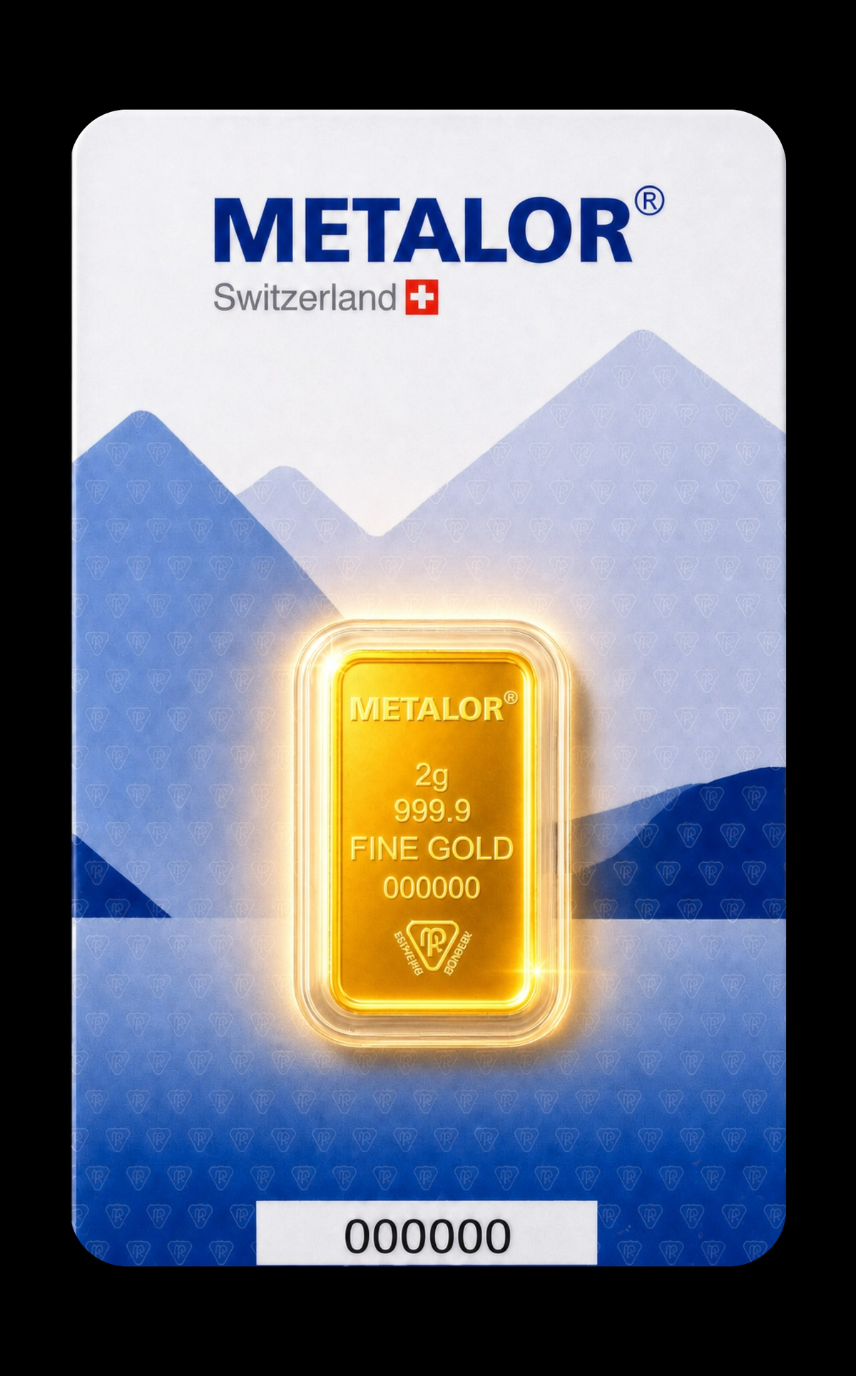 Lingou de aur 2 g Metalor