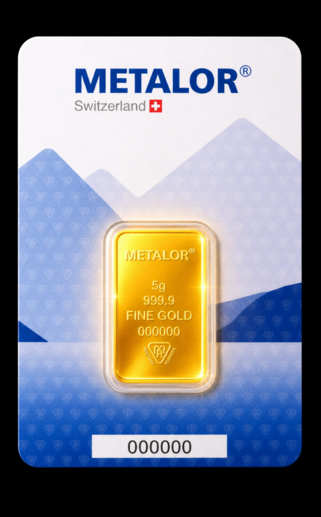 Lingou de aur 5 g Metalor